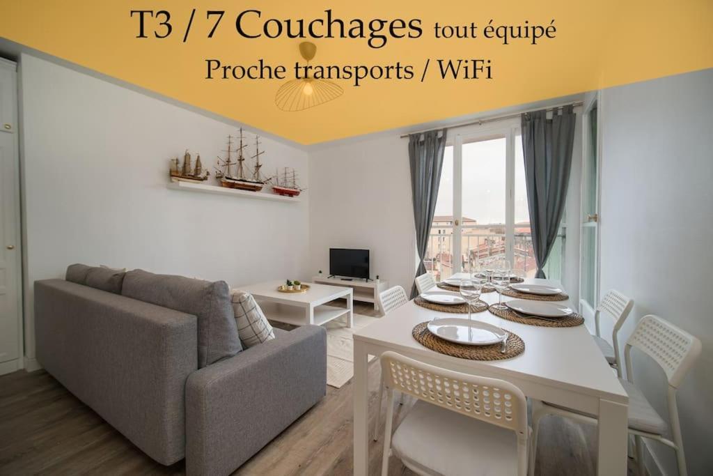 Fully Equipped Apartment Balcony Sleeps 7 Wifi 马赛 外观 照片